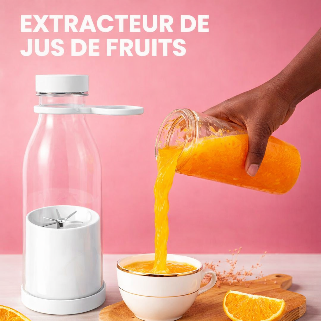 FreshMix™ Portable – Le blender portable sans fil pour des jus frais partout