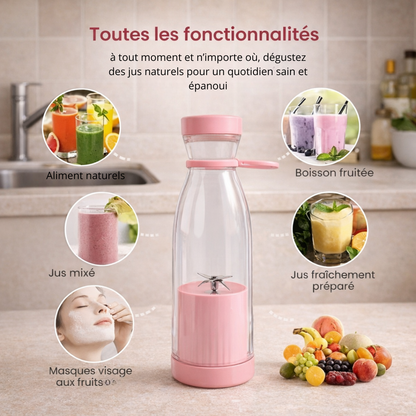 FreshMix™ Portable – Le blender portable sans fil pour des jus frais partout