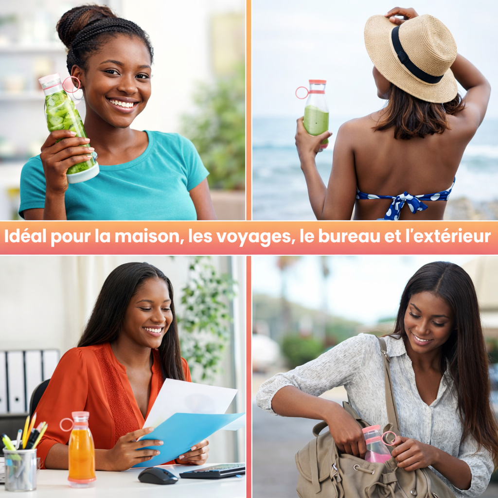 FreshMix™ Portable – Le blender portable sans fil pour des jus frais partout