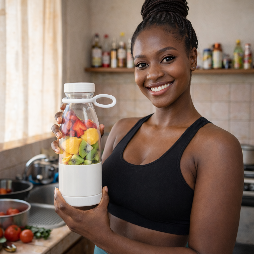 FreshMix™ Portable – Le blender portable sans fil pour des jus frais partout