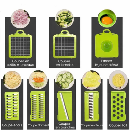 Cutfast: Découpes légumes multi-fonction 16 en 1