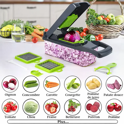Cutfast: Découpes légumes multi-fonction 16 en 1